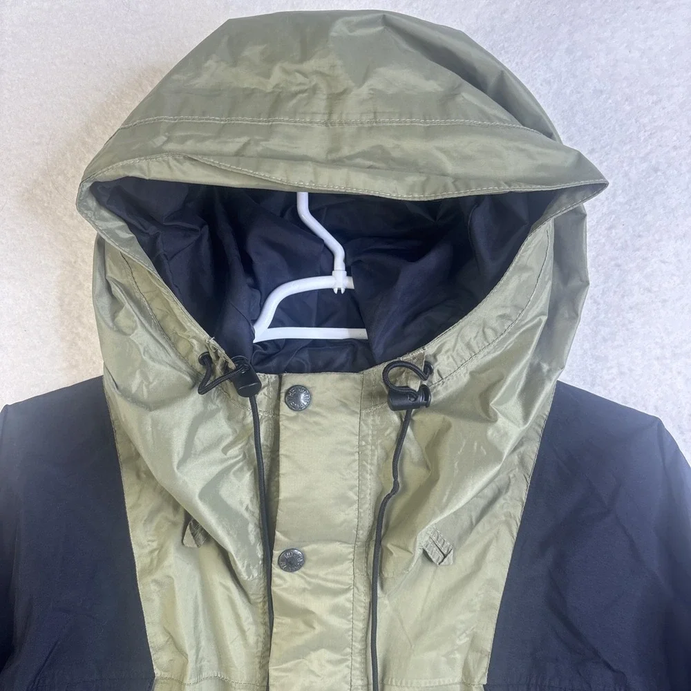 The North Face Jacket Mens Medium Green Black Hooded Full Zip Gore-Tex Ski